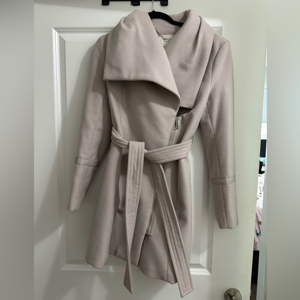 Forever New Women's Grey Lilac Trench Coat